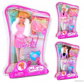 Кукла в шубке, 29 см (Defa Lucy, 8123d) 